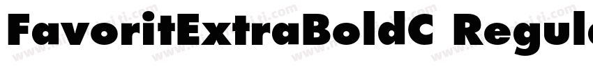 FavoritExtraBoldC Regular字体转换